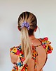 gumki do włosów Gumka jedwabna, scrunchie, frotka słodka lawenda MIDI 3