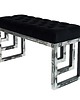 ławki Ławka Metalowa Loft Siedzisko Pikowane Czarny LPM-15 2