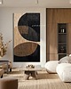 obrazy ZAKROCKA ATELIER obrazy do salonu modernistyczne 80x160cm - MARRONES 2
