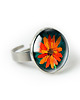 pierścionek z żywicy ORANGE FLOWER pierścionek na święta 2