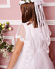 sukienki komunijne Biała sukienka dziewczęca z haftowanymi rękawami Isabel 4