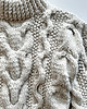 swetry damskie  Zimowy sweter- warkocze alpaka 1