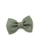 ozdoby do włosów dla dzieci Spinka do włosów kokarda z lnu zielona Linen Bow Sage 4