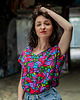 t-shirt damskie Flower power - miękka i wygodna koszulka nietoperek 3