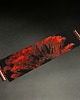 bransoletki - inne Red Flower, szeroka wyplatana bransoleta, beading 1