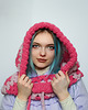czapki damskie Balaclava alpaka  i jedwab handmade, ręcznie szydełkowana zimowa kominiarka 1