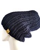 czapki damskie Granatowa czapka z wełny i alpaki  WOOLY granat wełna 100% 2