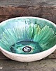 umywalki Umywalka zielona, umywalka nablatowa, umywalka ceramiczna, okragła 2