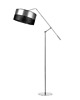 lampy podłogowe Czarna lampa podłogowa na wysięgniku ruchomym LIBERIA ECO w stylu glamour 9