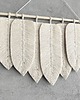 makramy Makrama Liście XL Kremowa Ecru Ozdoba Ścienna Boho Scandi 70 cm 4