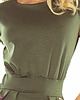 sukienki midi damskie 144-5 Sukienka midi SARA - KHAKI 4