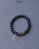 bransoletki drewniane Bransoletka  z węzłem celtyckim pentagramem i lawą. Amulet  prezent unisex 2