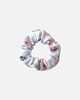 gumki do włosów Scrunchie gumka frotka wąska kwiaty pastelowa 2