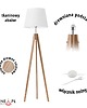 lampy podłogowe Elegancka lampa podłogowa z drewna na 3 nogach ARUBA 8