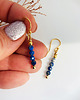 kolczyki z kamieniami Kolczyki z kamieniami - koraliki LAPIS LAZULI 1