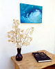 obrazy Oryginalny obraz abstrakcyjny 26x36 cm - Ogrom Turkusu 2
