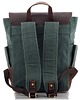 plecaki Plecak Vintage na Laptopa Skóra Płótno Zielone Forester BF51 7