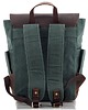 plecaki Plecak Vintage na Laptopa Skóra Płótno Zielone Forester BF51 7