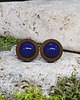 spinki do mankietów Drewniane spinki do mankietów koszuli Lapis lazuli 3