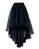 spódnice maxi S095 spódnica tiulowa z koła asymetryczna.Czarna 1