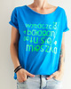 t-shirt damskie Wybaczcie bałagan niebo Oversize 1