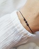 bransoletki z kamieni naturalnych Minimalistyczna bransoletka z Turmalinem  - black 1