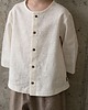 bluzki dla chłopców Koszula lniana oversize off white 5