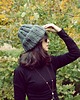 czapki damskie Chunky Alpine Alpaca beanie szara czapka 2