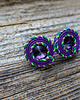 kolczyki soutache Fioletowe kolczyki soutache 1