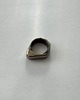 pierścionki - różne Pierścionek 03 ceramiczny srebrno brązowy, statement ring 3