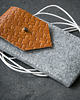 etui na telefon etui na telefon /// felt & genuine leather case 2