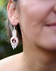 kolczyki soutache Ronja 9 - kolczyki z sutaszu, srebro 3