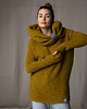 swetry damskie  Sweter Boucle Musztardowy 3