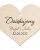 Ślub - inne Drewniana zawieszka z GRAWEREM NA ALKOHOL Wesele Urodziny Personalizowane 1