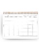 kalendarze i plannery Planer Dzienny Niedatowany A5 Rustic Burgundy 2