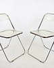 krzesła Para krzeseł Plia Anonima, Castelli, design Giancarlo Piretti lata 70. 1