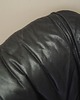 sofy i szezlongi Sofa skórzana czarna, włoski design, lata 60, produkcja: Włochy 9