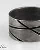 obrączki Skosy - rozm. 18 - metalowa obrączka 1