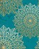 sukienki midi damskie Sukienka ISABELLA - MANDALA SZMARAGDOWA 5 6