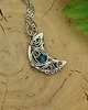 wisiory Wisiorek księżyc niebieski apatyt wire wrapping 3