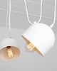 lampy wiszące Lampa wisząca pająk długie kable  Popo 2 klosze - biała 3