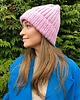 czapki damskie Wełniana czapka Lily maxi 100% wełna handmade ręcznie robiona 2