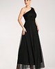 sukienki maxi damskie Elegancka rozkloszowana sukienka maxi na jedno ramię na wieczór - M1172 1