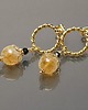 kolczyki z kamieniami Kolczyki Alloys Collection - Cytryn i spinel 2