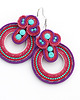 kolczyki soutache Boho koła 2 1