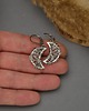 kolczyki wire wrapping Kolczyki księżyce kryształ górski wire wrapping 5