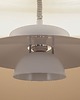 lampy wiszące Duńska lampa wisząca z warstwowym kloszem, lata 2000. 2