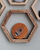 półki Półka heksagon rustic , recykilngowy 1