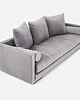 sofy i szezlongi Sofa KOPENHAGA srebrny welur, skandynawski design 2