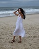 sukienki midi Sukienka Simple linen dress biała 1